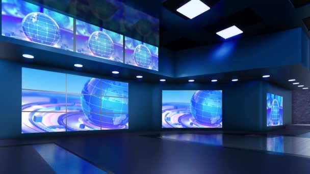 Nouvelles 3D Virtual TV Studio - Séquence, vidéo