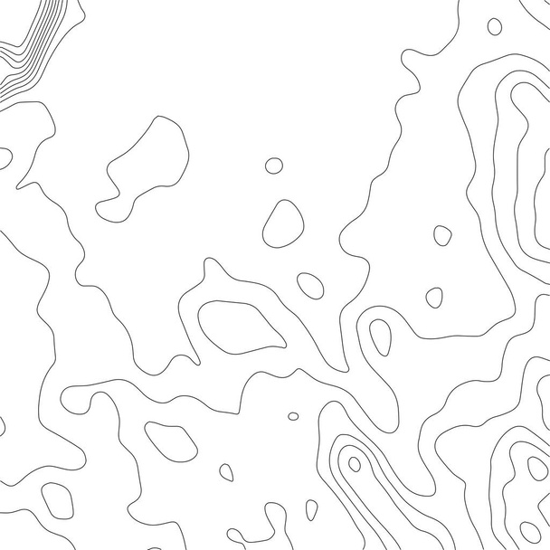 Contour vektör illüstrasyonu. Soyut topografik harita arkaplanı. Coğrafya şeması. - Vektör, Görsel