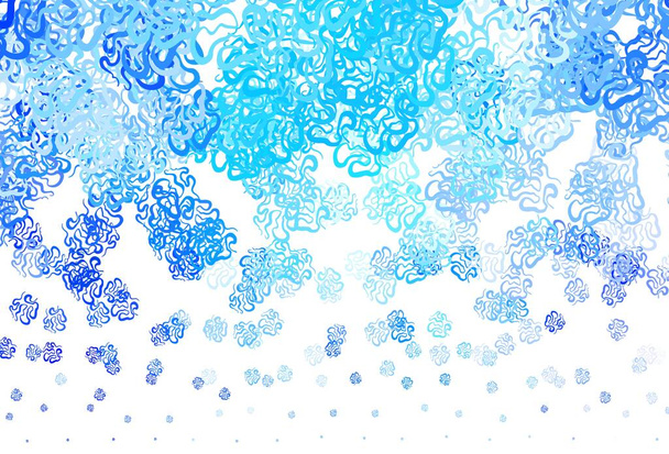 Hellblaues Vektormuster mit zufälligen Formen. Einfache, farbenfrohe Illustration mit abstrakten Verlaufsformen. Modernes Design für Ihre Visitenkarte. - Vektor, Bild