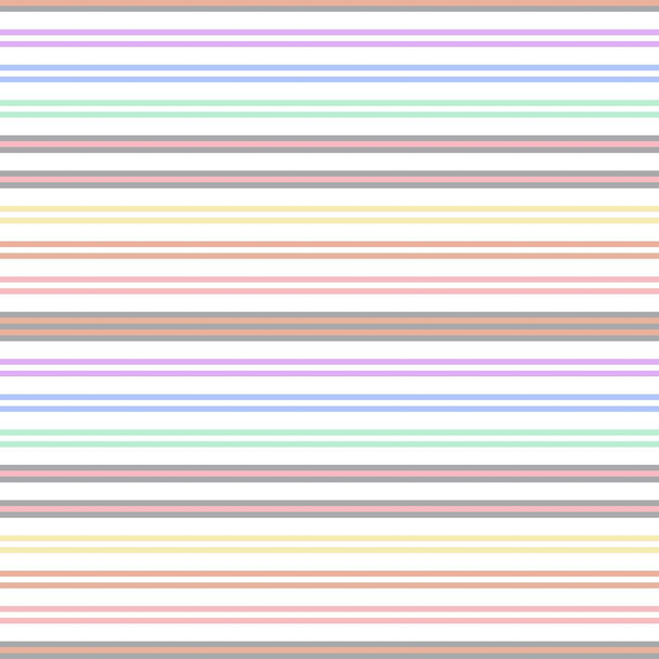 Rainbow Horizontal listrado sem costura fundo padrão adequado para têxteis de moda, gráficos
 - Vetor, Imagem