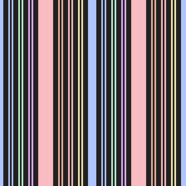 Fondo de patrón inconsútil rayado vertical del arco iris adecuado para textiles de moda, gráficos - Vector, imagen