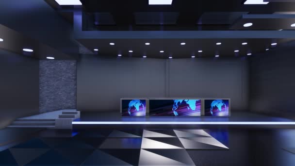 Новости студии виртуального телевидения 3D - Кадры, видео