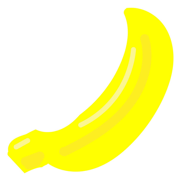 cute yellow banana vector color element cute simple drawing for kids, funny fruits - Διάνυσμα, εικόνα