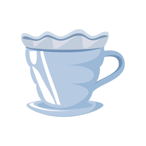 cup of coffee on white background - Vector, Image