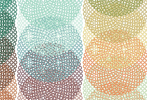 Light Multicolor vector background with bubbles. Illustration with set of shining colorful abstract circles. New template for your brand book. - Vector, Image