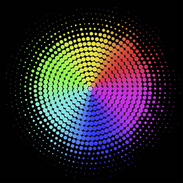 colorful halftone gradient - Vector, Image