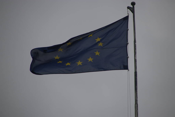 Oficjalna bandera Unii Europejskiej - Zdjęcie, obraz