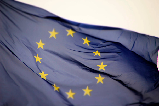 Az Európai Unió hivatalos lobogója - Fotó, kép