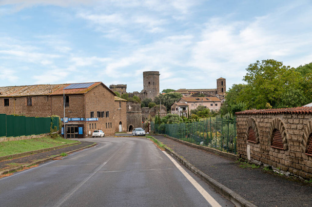 nepi,italy september 26 2020:Borgia castle seen from outside the town of Nepi - Photo, image