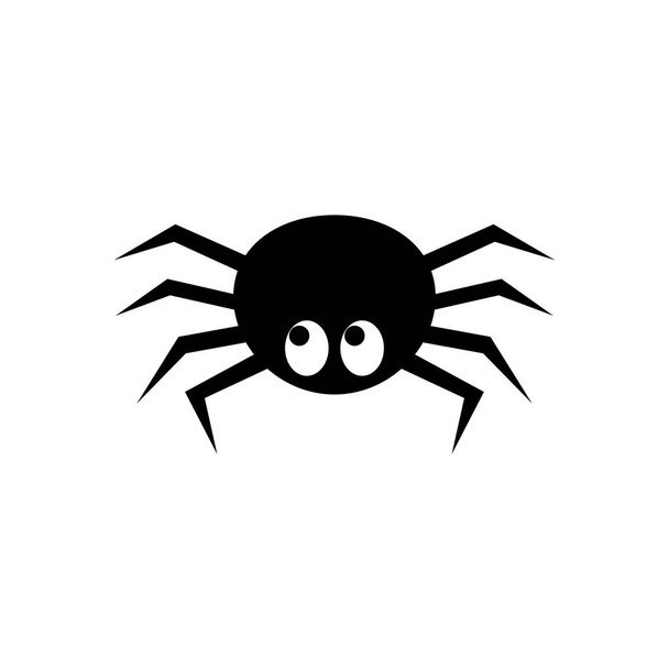 Icône d'araignée isolée sur fond blanc. Illustration vectorielle - Vecteur, image