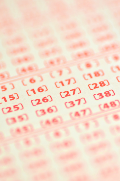 Closeup of empty lottery ticket - Φωτογραφία, εικόνα