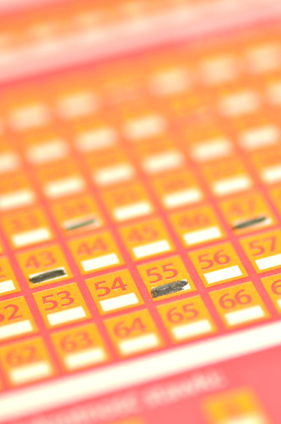 Closeup of lottery ticket - Fotografie, Obrázek