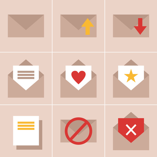 Mail  icons - Vektor, Bild