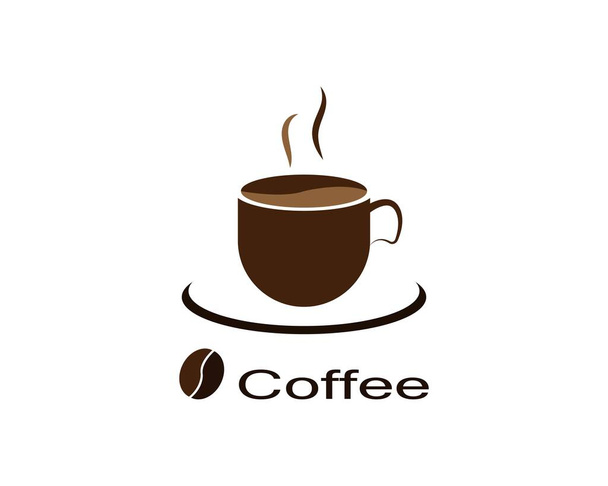 Filiżanka kawy Logo Szablon wektor projekt ikony - Wektor, obraz