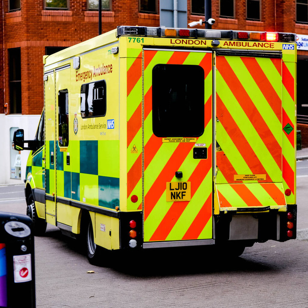 London UK, September 27 2020,London Ambulance Emergency Medical Vehicle - Fotografie, Obrázek