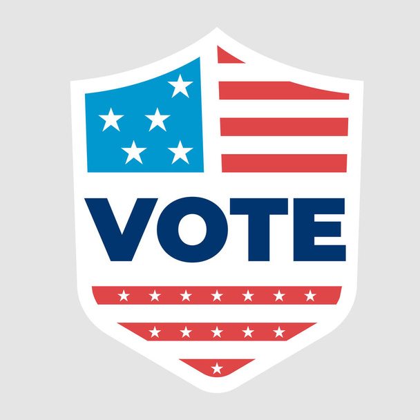 Wahlplakat für US-Präsidentenwahl - Vektor, Bild