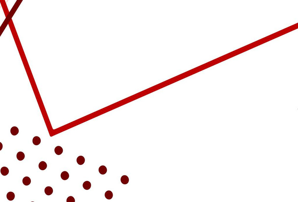 Hellrosa, rote Vektortextur mit Poly-Stil mit Kreisen, Würfeln. Illustration mit bunten Kreisen, Dreiecken, Rechtecken. Muster für Broschüren, Prospekte - Vektor, Bild
