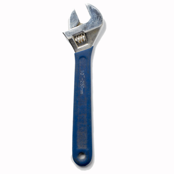 Adjustable wrench on a white background. - Photo, Image