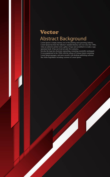 modern red multiple vertical overlap graphic for make cover or backdrop - Vector, Image