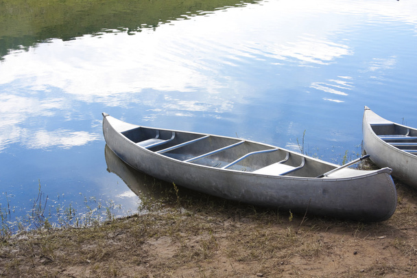 Kanoe na jezeře - Fotografie, Obrázek