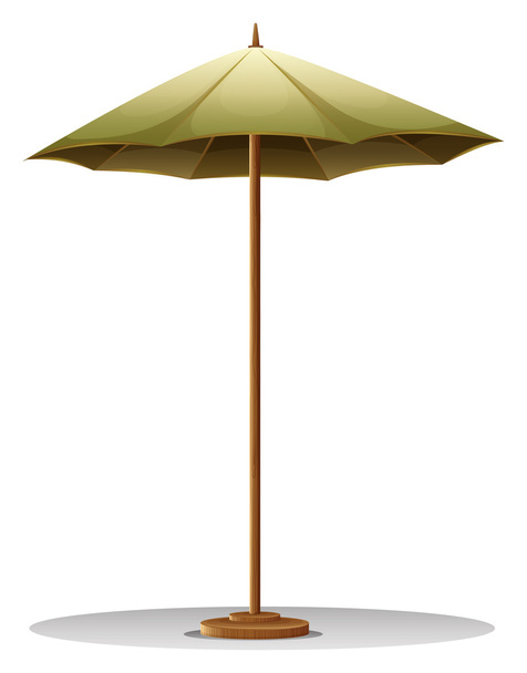 Deštník u stolu - Vektor, obrázek