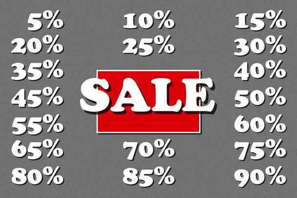The "sale"banner. black Friday. Seasonal sale. Banner with a gray background. - Foto, Imagem