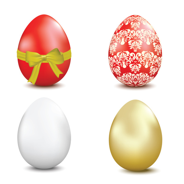A set of Easter eggs - Vettoriali, immagini