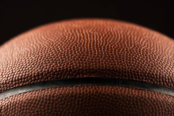 Detailed closeup macro photo of a basketball, sports background. - Foto, imagen