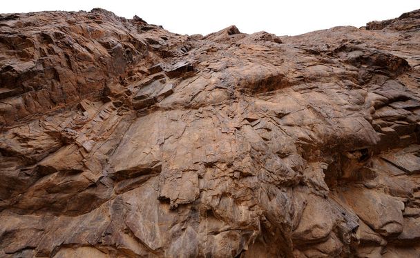 Robustní skalní stěna v údolí Gamkab v jižní Namibii proti zatažené obloze - Fotografie, Obrázek