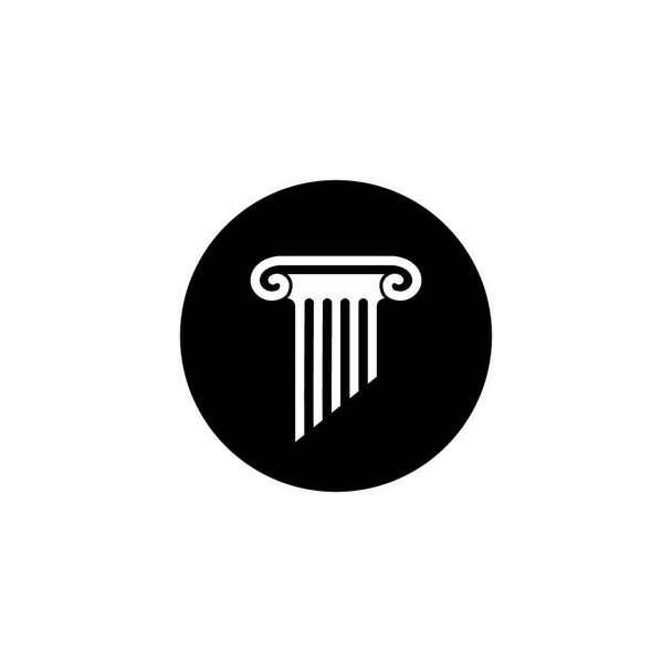 coluna Logo vector Template design illustration - Vetor, Imagem