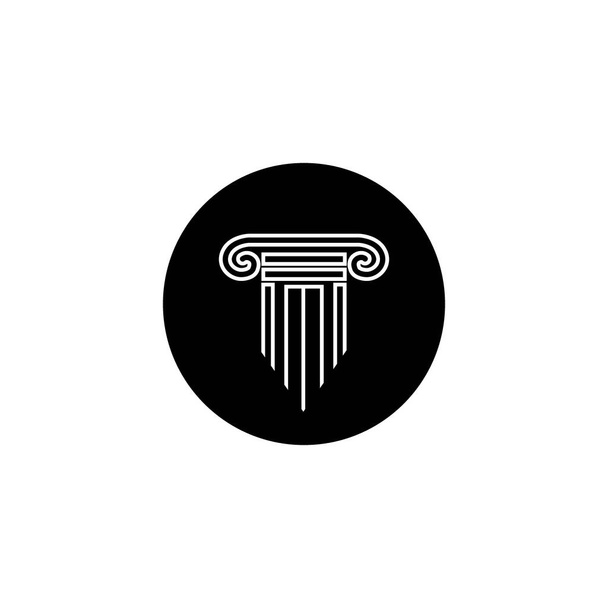 coluna Logo vector Template design illustration - Vetor, Imagem
