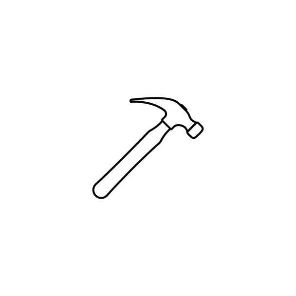 Icono de martillo diseño vectorial ilustración - Vector, Imagen