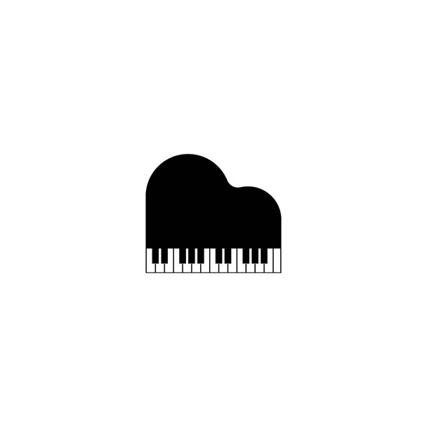 ピアノアイコンベクトルデザインイラスト  - ベクター画像