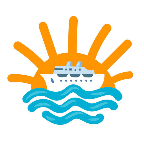 sea travel cruise icon - Vettoriali, immagini