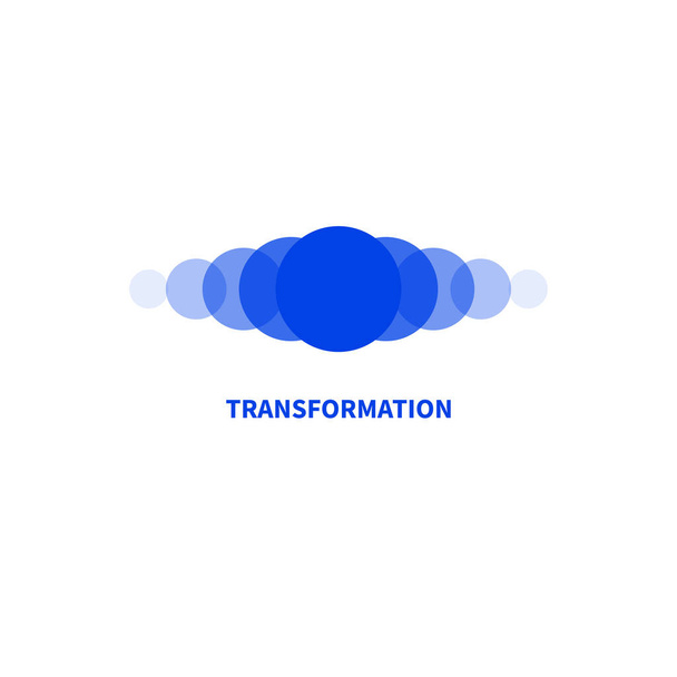 Coaching-Logo. Transformation, Transformation. Symbol des Trainers - Vektor, Bild