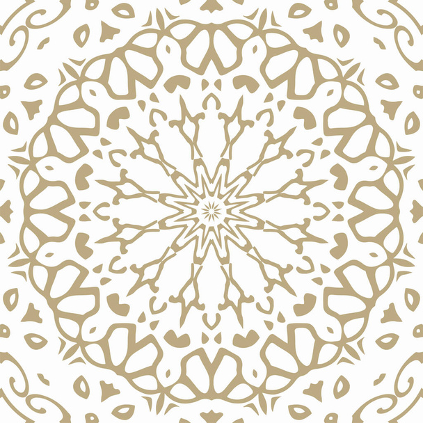 Oriental Seamless Vector Pattern - Seamless Ornament for textile, wraping paper, fashion etc. - Vektör, Görsel