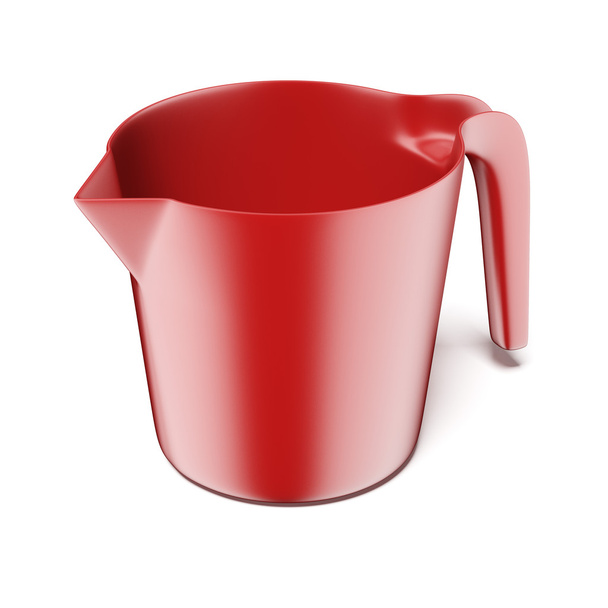 Red measuring plastic bowl - Photo, Image