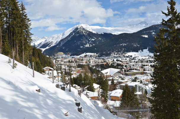 Winter view of Davos - Photo, Image