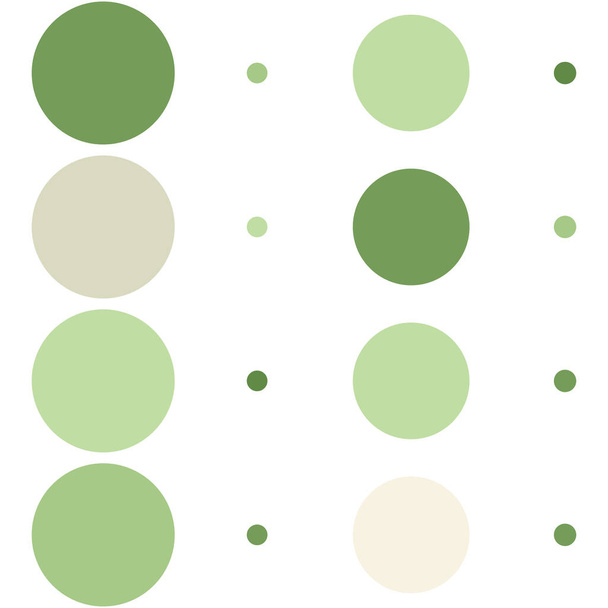 4x4 circles dots variation design. Dotted, speckles, freckles  - Wektor, obraz