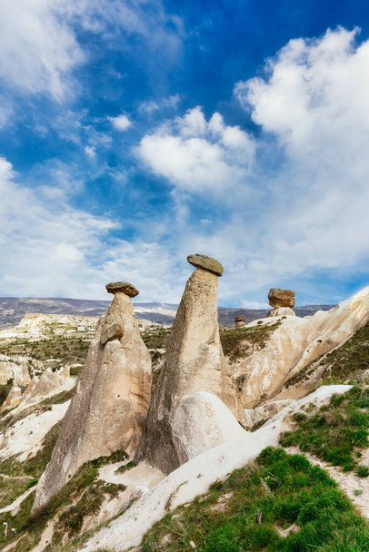 Formation rocheuse de trois sœurs. Cappadoce, Anatolie centrale, Turquie - Photo, image