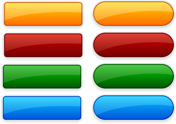 Web blank buttons. - Vector, Image