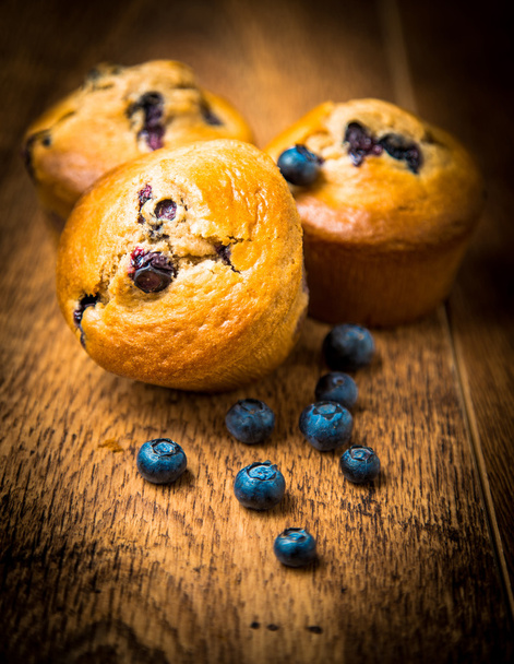 ev yapımı blueberry muffins - Fotoğraf, Görsel