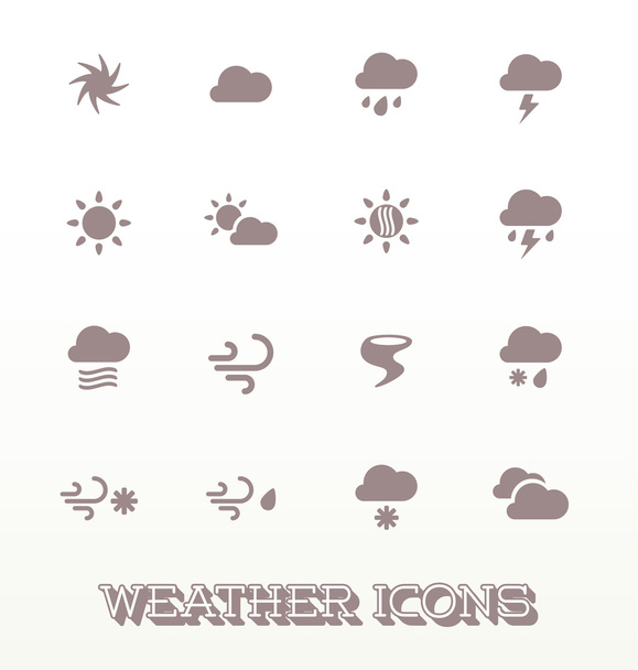 Vector Stock: Modern Weather Icons - Vektor, obrázek