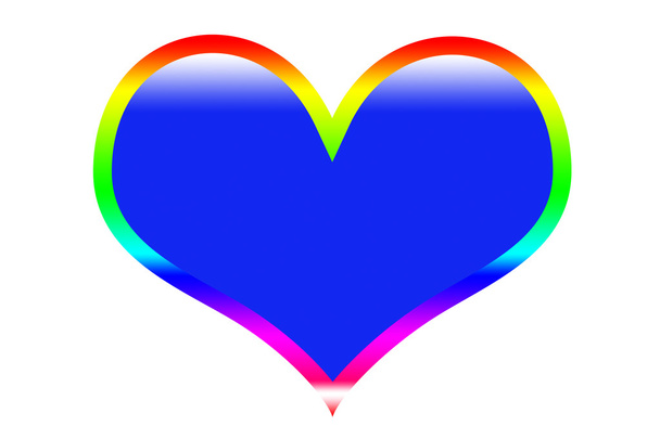 Голубое сердце
 - Фото, изображение