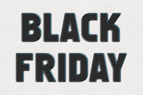 black friday with white background - Foto, immagini