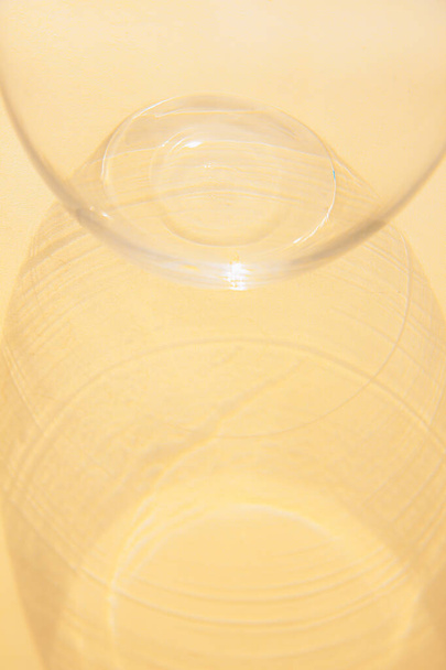 Beautiful photo of a glass vase, abstract glass texture - Φωτογραφία, εικόνα