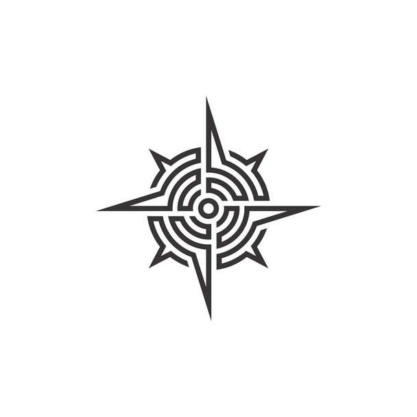 Creative Compass Concept Logo Design Template - Vector, Image
