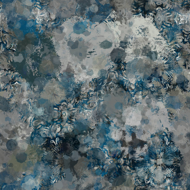 Βαφή splat funky splatter χάος αδιάλειπτη μοτίβο - Φωτογραφία, εικόνα