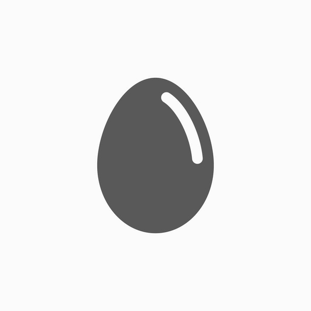 egg icon, ovum icon, reddish yellow illustration, food vector, cook vector, eat illustration - Vecteur, image