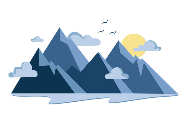 Mountains icon. Stock Vector Illustration - Photo, Image